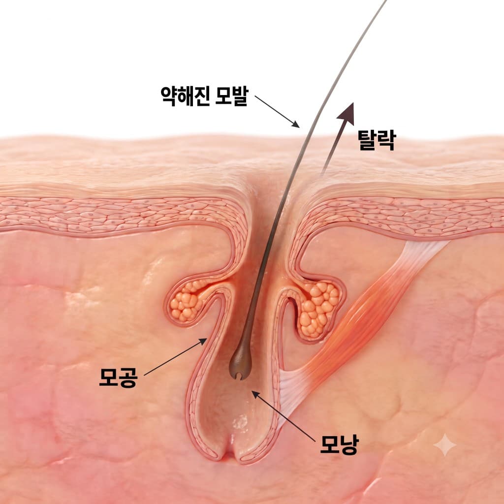 약해지는 모발 환경