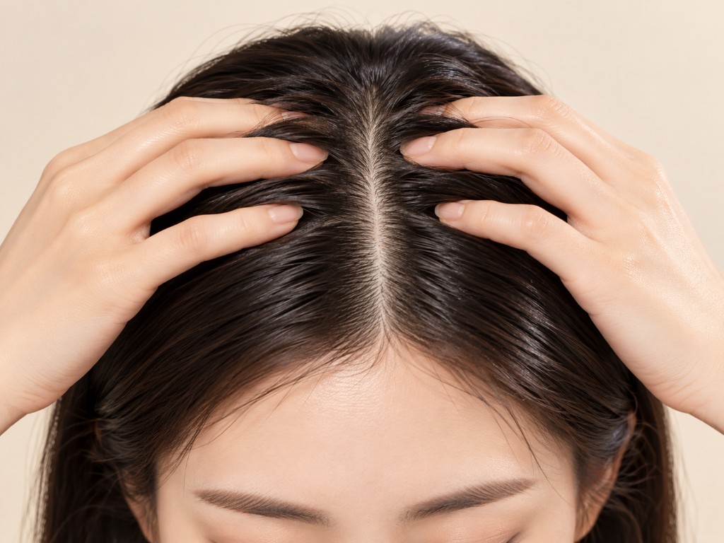 세럼을 가볍게 펴 바르는 장면